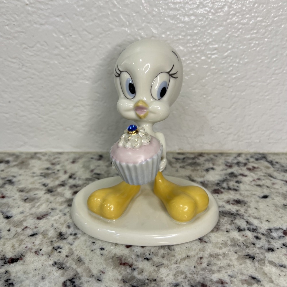 Tweety Bird Lenox Porcelain Looney Tunes " A Present From Tweety " Birthstone